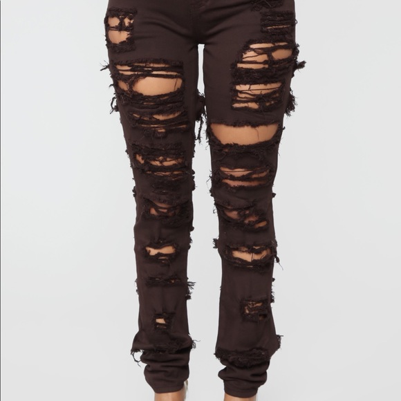 High waist Super ripped jeans - Picture 2 of 4